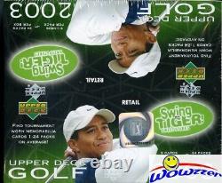 2003 Upper Deck Golf HUGE 24 Pack Factory Sealed Retail Box+Memorabilia Card