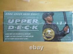 2004 Upper Deck Tiger Woods Factory Sealed Golf Trading Card Box