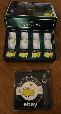 2005 Masters Titleist NXT Dozen Golf Balls New In Box & New 2005 Masters Bag Tag