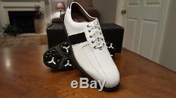 2014 Footjoy FJ ICON Mens Golf Shoes 52070 NEW White/Black 9.5M New withBox