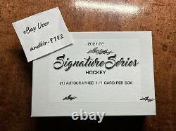 2021-22 Leaf Signature Series Hockey 1/1 Auto Autograph Factory Sealed Box