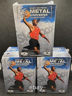 2021 Skybox Metal Universe Champions Blaster Box LOT OF 3 New And Sealed