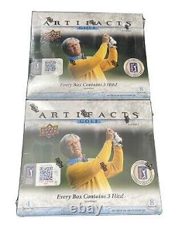 2021 Upper Deck UD Artifacts Golf Hobby Box Factory Sealed New 2 Boxes