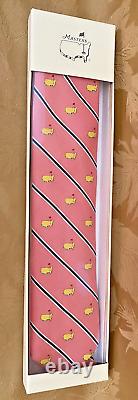 2024 Masters NECK TIE Augusta National Golf Club NEW Logo Pink RARE! New in Box