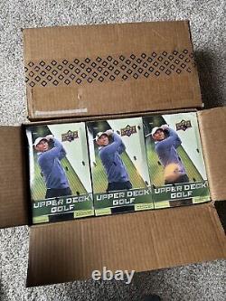 2024 UPPER DECK GOLF HOBBY BOX Sealed Case Fresh- 24 Available- Tiger AUTO