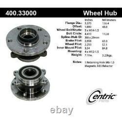 400.33000 Centric Wheel Hub Front or Rear Driver Passenger Side New for VW RH LH