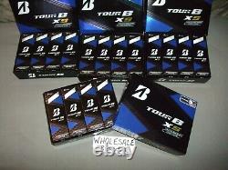 4 Dozen NEW Bridgestone Tour B XS Golf Balls (8SWX6D) NO LOGOS withFREE SHIPPING