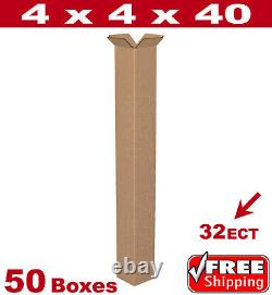 50 4x4x40 Cardboard Mailing Packing Shipping Box Golf Club Corrugated Carton