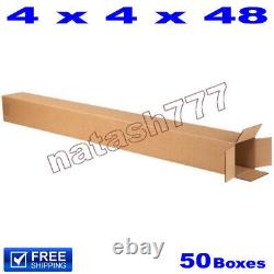 50 4x4x48 Golf Club Boxes 32-ECT Mailing Packing Shipping Corrugated Carton