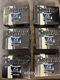 72 Srixon Q Star Pure White Golf Balls new in 6 boxes (12 Per Box)