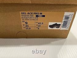 ASICS Gel ACE-Pro M golf shoes Men's Size 9M, Black/Silver IN box. BRAND NEW