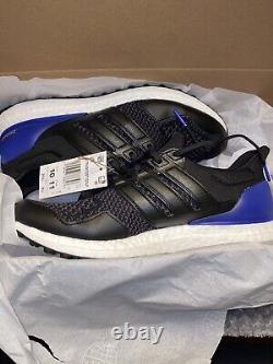 Adidas Ultra Boost Black/Blue Spikeless Golf Shoes Men's Size 10 -NEW WITH BOX