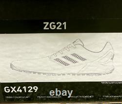 Adidas ZG21 Mens Golf Shoes GX4129 White 8 Medium (D) New in Box #79529