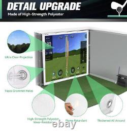 Aikeec White Golf Simulator Display Projector Screen 98x98in NEW OPEN BOX