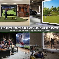 Aikeec White Golf Simulator Display Projector Screen 98x98in NEW OPEN BOX