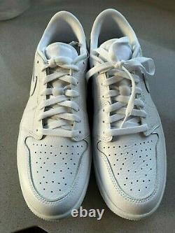 Air Jordan 1 Low Golf Shoe Size 10.5 White/White Brand New with Box