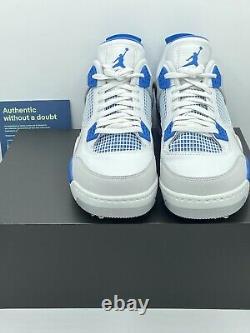 Air Jordan 4 Golf Military Blue White Neutral Grey Size 13 CU9981-101 NEW IN BOX