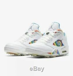 Air Jordan 5 Low G'Tie Dye' Golf Shoes Size 11 BRAND NEW IN BOX