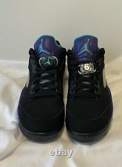 Air Jordan 5 Low Golf Black Grape CU 4523-001-Brand New-No Box-Mens 8.5