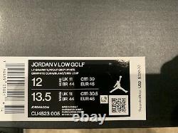 Air Jordan Retro 5 Low Wolf Grey Golf Shoe Sz 12. Brand New In Box