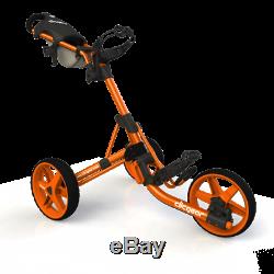 BRAND NEW IN BOX Clicgear 3.5+ Golf Push Cart Orange FREE SHIPPING LAST ONE