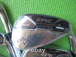 BRAND NEW IN BOX & PLASTIC Callaway EPIC Max Fast FORGED iron set 7-AW