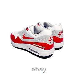 BRAND NEW Nike Air Max 1 Golf White Red AQ0863-100 Men 9 NO BOX Fast Shipping