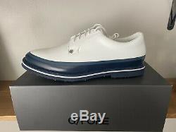 BRAND NEW W BOX! G/Fore Tuxedo Gallivanter White Grey Leather Golf Shoes Sz 12.5