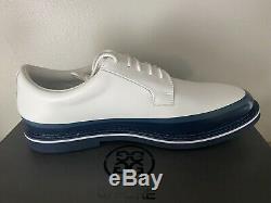 BRAND NEW W BOX! G/Fore Tuxedo Gallivanter White Grey Leather Golf Shoes Sz 12.5