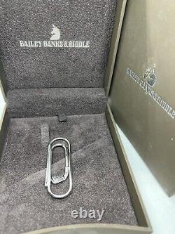 Bailey Banks Biddle sterling silver golf club money cash holder clip new in box
