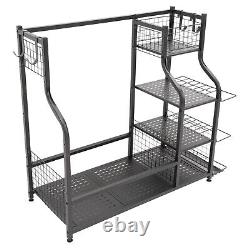 Brand New 2 Golf Bag Storage Stand Garage Organizer Golf Clubs OPEN BOX Rack
