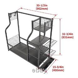 Brand New 2 Golf Bag Storage Stand Garage Organizer Golf Clubs OPEN BOX Rack