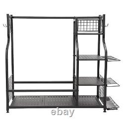 Brand New 2 Golf Bag Storage Stand Garage Organizer Golf Clubs OPEN BOX Rack
