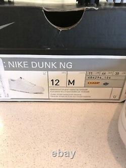 Brand New Mens Nike Limited Edition Size 12 Golf White Dunk NG Shoes With OG Box