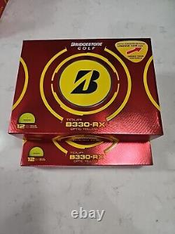 Bridgestone Tour B330-RX Yellow 24 Golf Balls Two Boxes New In Box