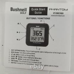 Bushnell Phantom Golf GPS RangefinderMagnetic Mount BLACK 368820 NEW OPEN BOX