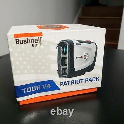 Bushnell Tour V4 Patriot Pack Golf Laser Rangefinder NEW open box