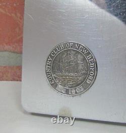 COUNTRY CLUB OF NEW BEDFORD Old Advertising Box Cigarette Trinket Mass Golf Ad