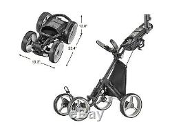 Caddytek Explorer V8 4 Wheel Golf Push Cart New Open Box