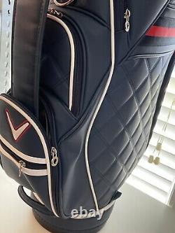 Callaway Golf Ladies Caddy Bag CRT PU Sport 46H x 8.5W Navy New Open Box