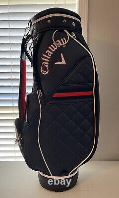 Callaway Golf Ladies Caddy Bag CRT PU Sport 46H x 8.5W Navy New Open Box