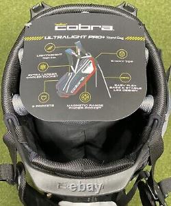 Cobra Ultralight Pro + Stand Carry Golf Bag Black/White New in Box #86992