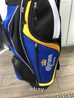 Corona Extra Blue/YellowithWhite Black Golf Bag Brand New Condition No Box
