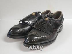 Dexter Golf Shoes Men's Black Spikes Kiltie Leather Sz. 10 D NEW No Box