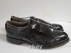 Dexter Golf Shoes Men's Black Spikes Kiltie Leather Sz. 10 D NEW No Box