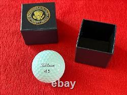 Donald J. Trump Presidential Seal WHITE HOUSE VIP Gift Golf Ball Box
