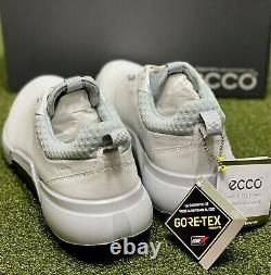 ECCO Biom H4 Spikeless Men's Golf Shoes Size 42 White US 8 New in Box #86012