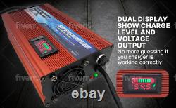 EZGO 10 AMP RXV & TXT Golf Cart Battery Charger LED DISPLAY 48V Open Box