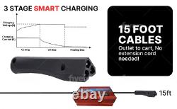 EZGO 10 AMP RXV & TXT Golf Cart Battery Charger LED DISPLAY 48V Open Box