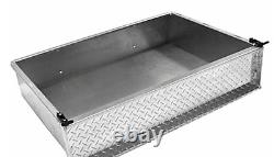 EZGO RXV Golf Cart Aluminum Diamond Plate Utility Cargo Box with Brackets